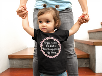 "If you think I'm cute you should see my Mom" Baby-Toddler Onesie in Black